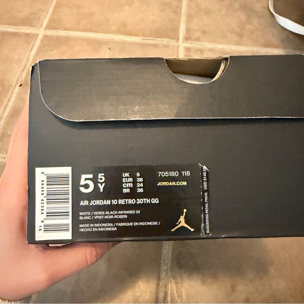 NEW IN BOX Air Jordan 10 Retro 30th GG Youth Sneakers - Picture 4 of 7
